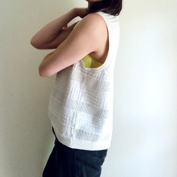 Vintage cream knit vest - Picture 12 of 13